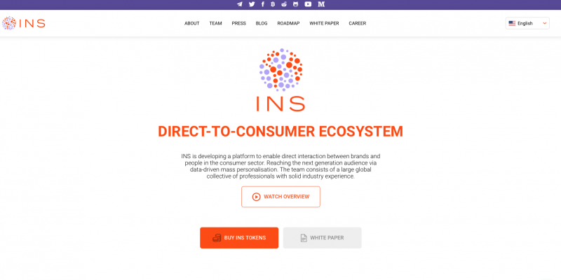 INS криптовалюта: особенности технологии, капитализация, перспективы