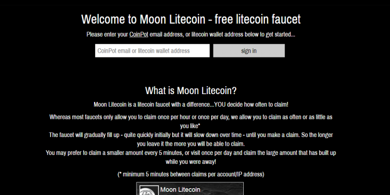 Обзор криптовалютного крана Moon Litecoin: как правильно пользоваться и стоит ли вообще