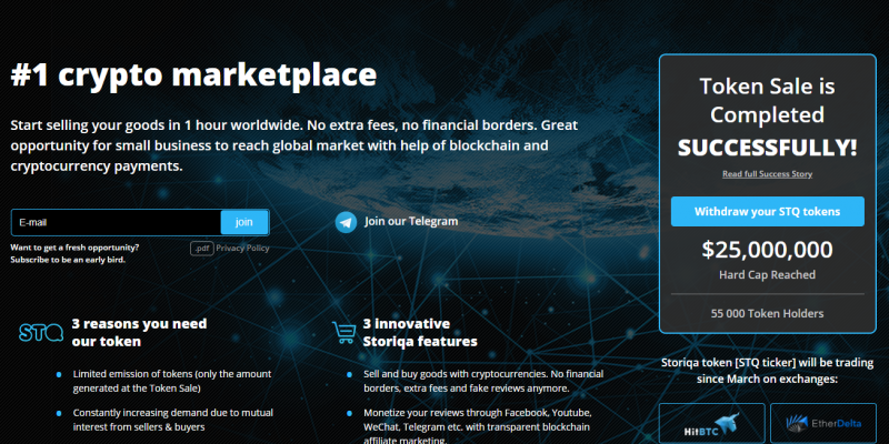Обзор Storiqa ICO: инновационный маркетплейс на блокчейне